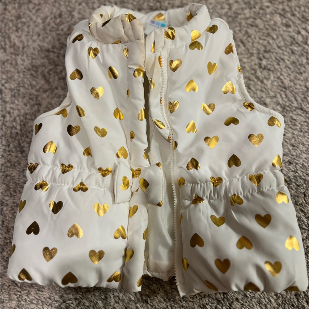 Gold heart 18 month Healthtex Puffer Vest